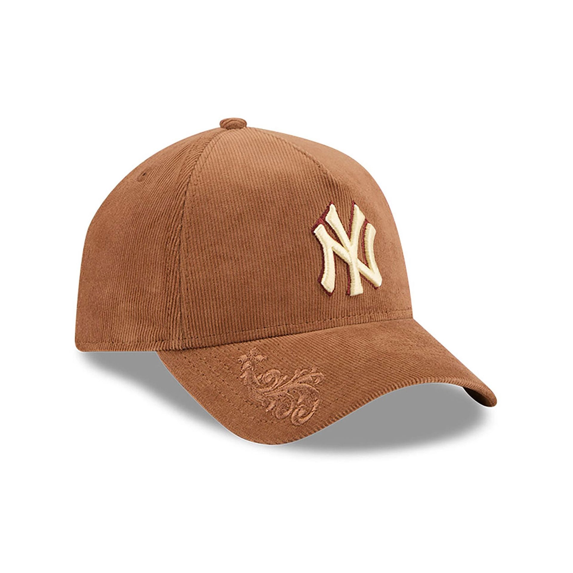 This is a New York Yankees Ornamental Cord Brown 9FORTY A-Frame Adjustable Cap 3