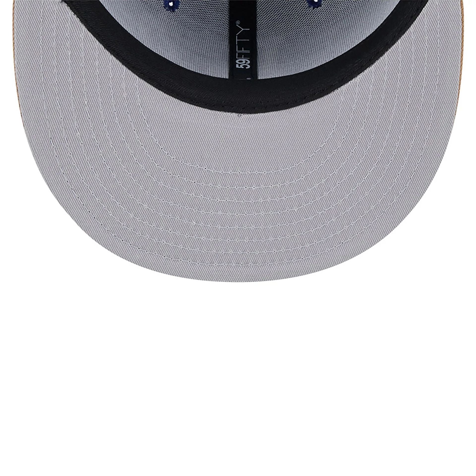 This is a LA Dodgers Western Khaki Dark Blue 59FIFTY Fitted Cap 2