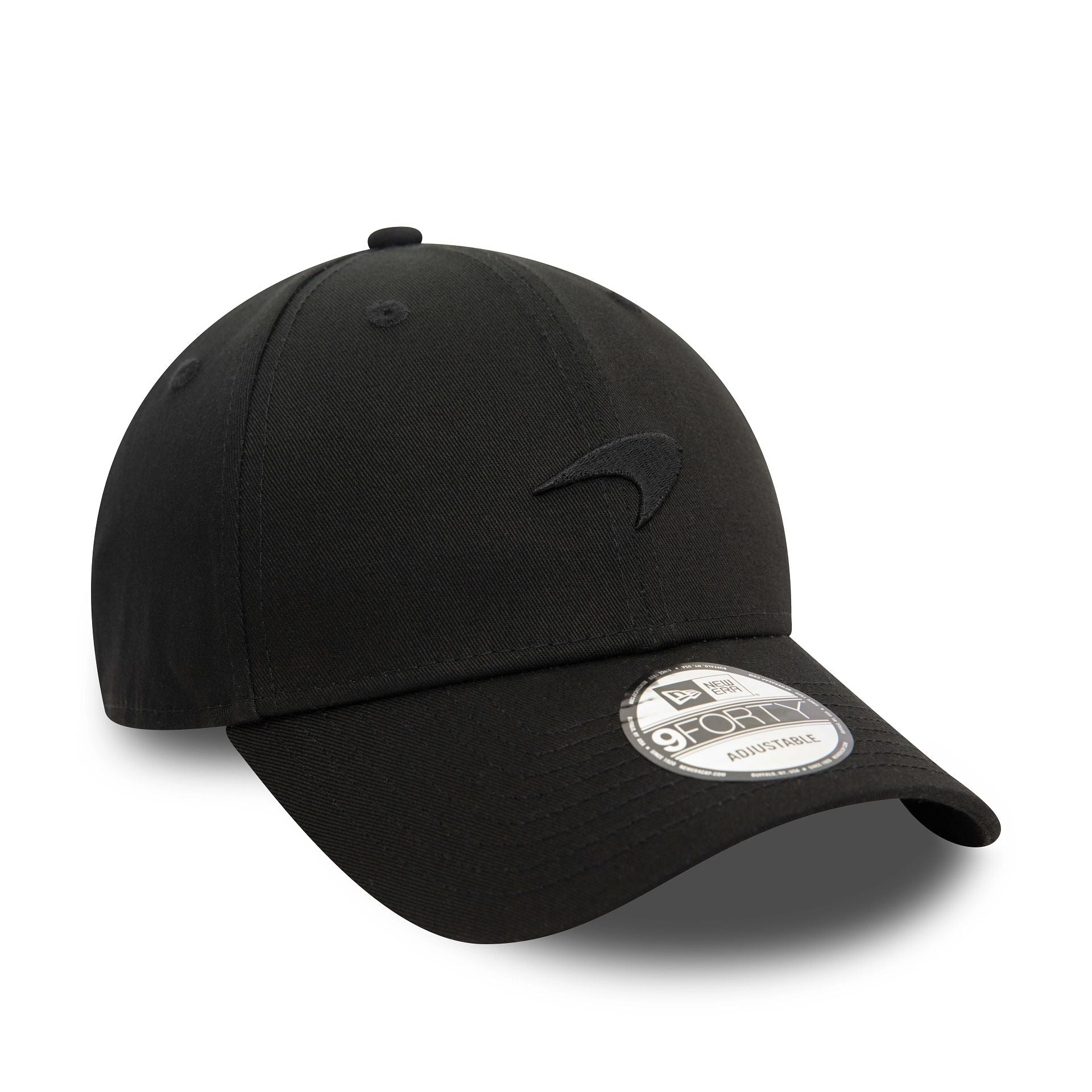 This is a McLaren Racing Seasonal Black 9FORTY Adjustable Cap 1