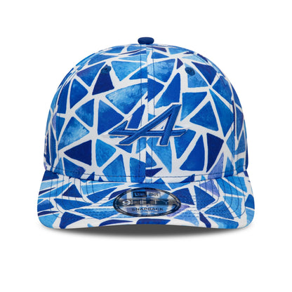 This is a Alpine Racing Barcelona Race Special Blue 9FIFTY Snapback Cap 3