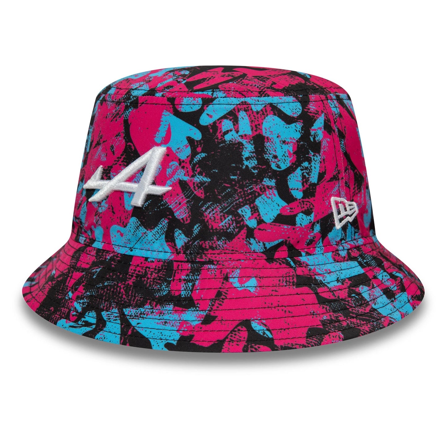 This is a Alpine Racing Silverstone Race Special All Over Print Black Bucket Hat 1