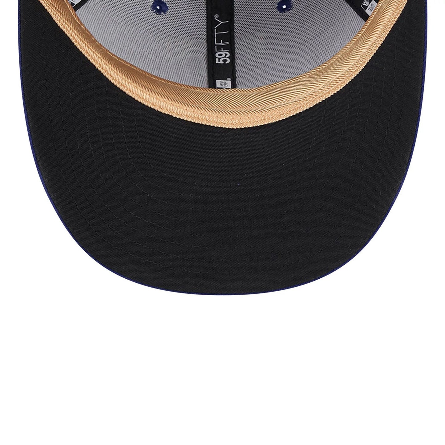 This is a Texas Rangers MLB Gold Dark Blue Low Profile 59FIFTY Fitted Cap 2