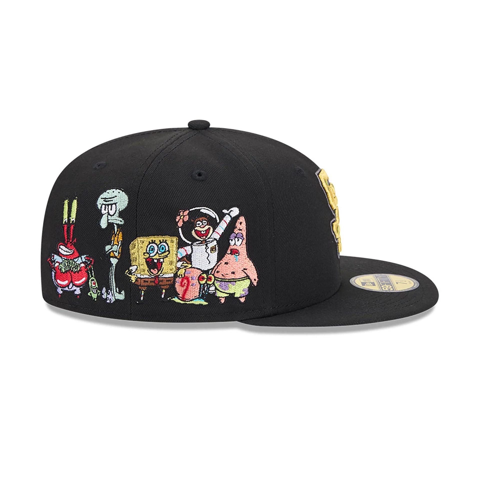 This is a Spongebob Squarepants Black 59FIFTY Fitted Cap 2