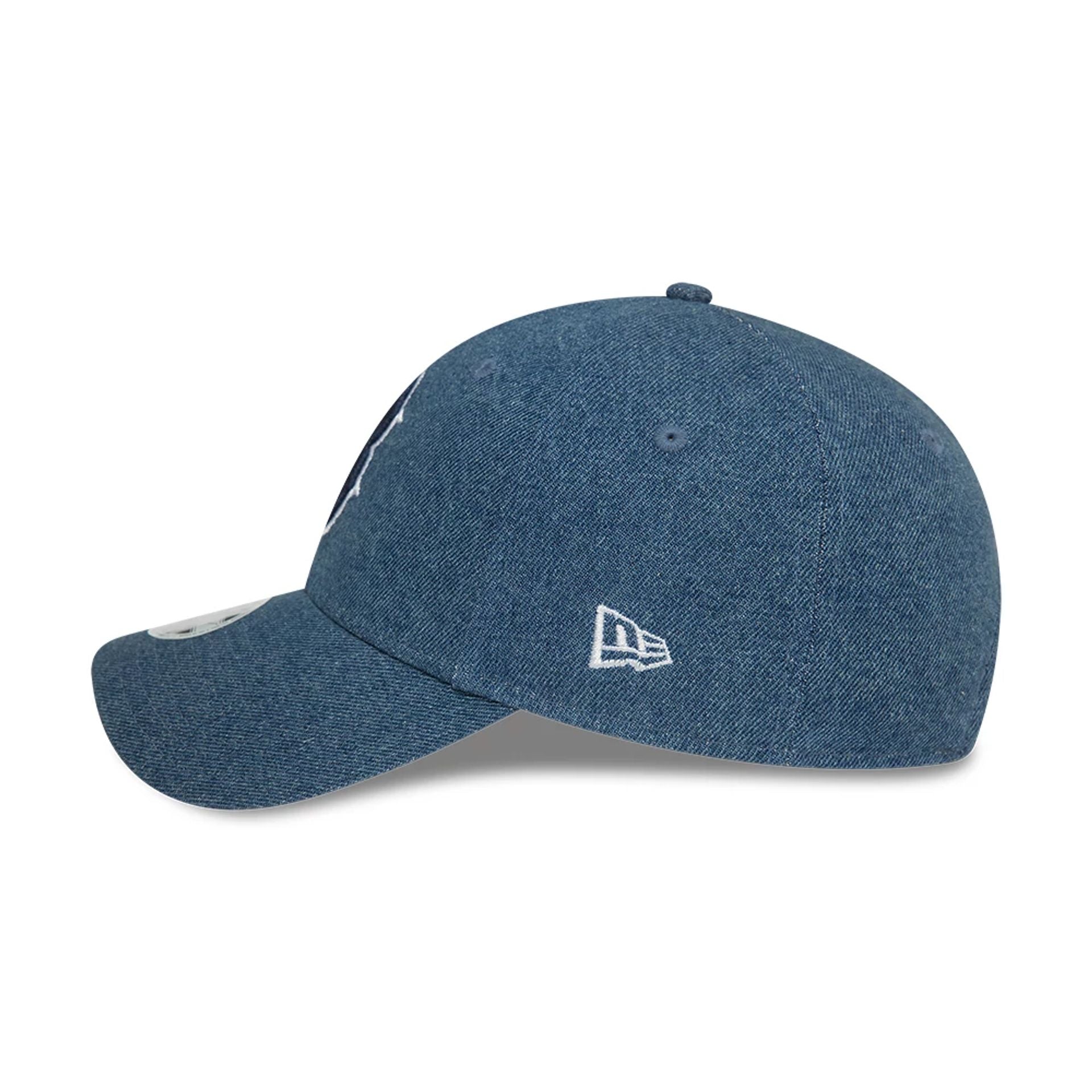 This is a Boston Red Sox Womens Denim Mimosa Blue 9FORTY Adjustable Cap 3