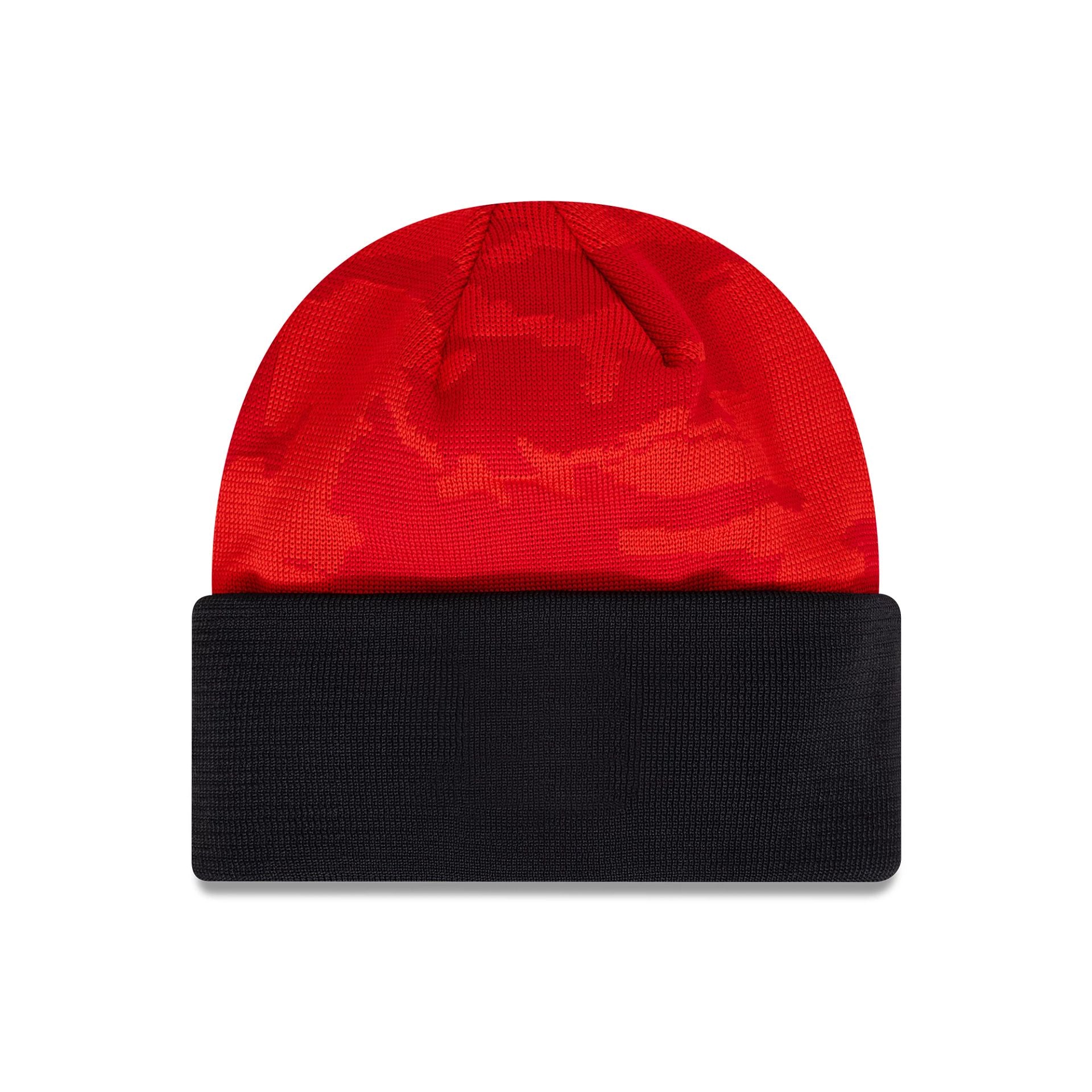 This is a Ducati Team Camo Red Cuff Knit Beanie Hat 2