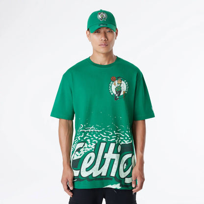 The Male model is wearing Boston Celtics Sport Classic Green T-Shirt 1