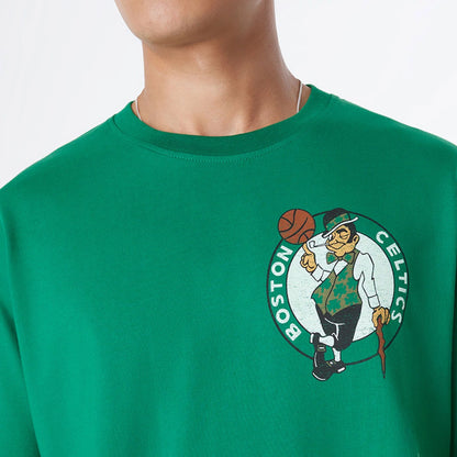 The Male model is wearing Boston Celtics Sport Classic Green T-Shirt 6