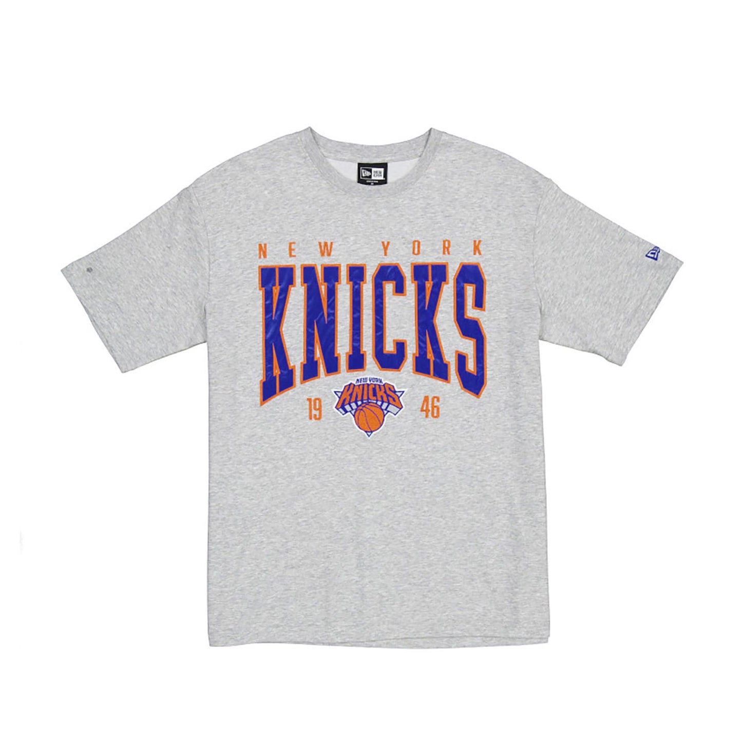 The Male model is wearing New York Knicks Sport Classic Grey T-Shirt 1