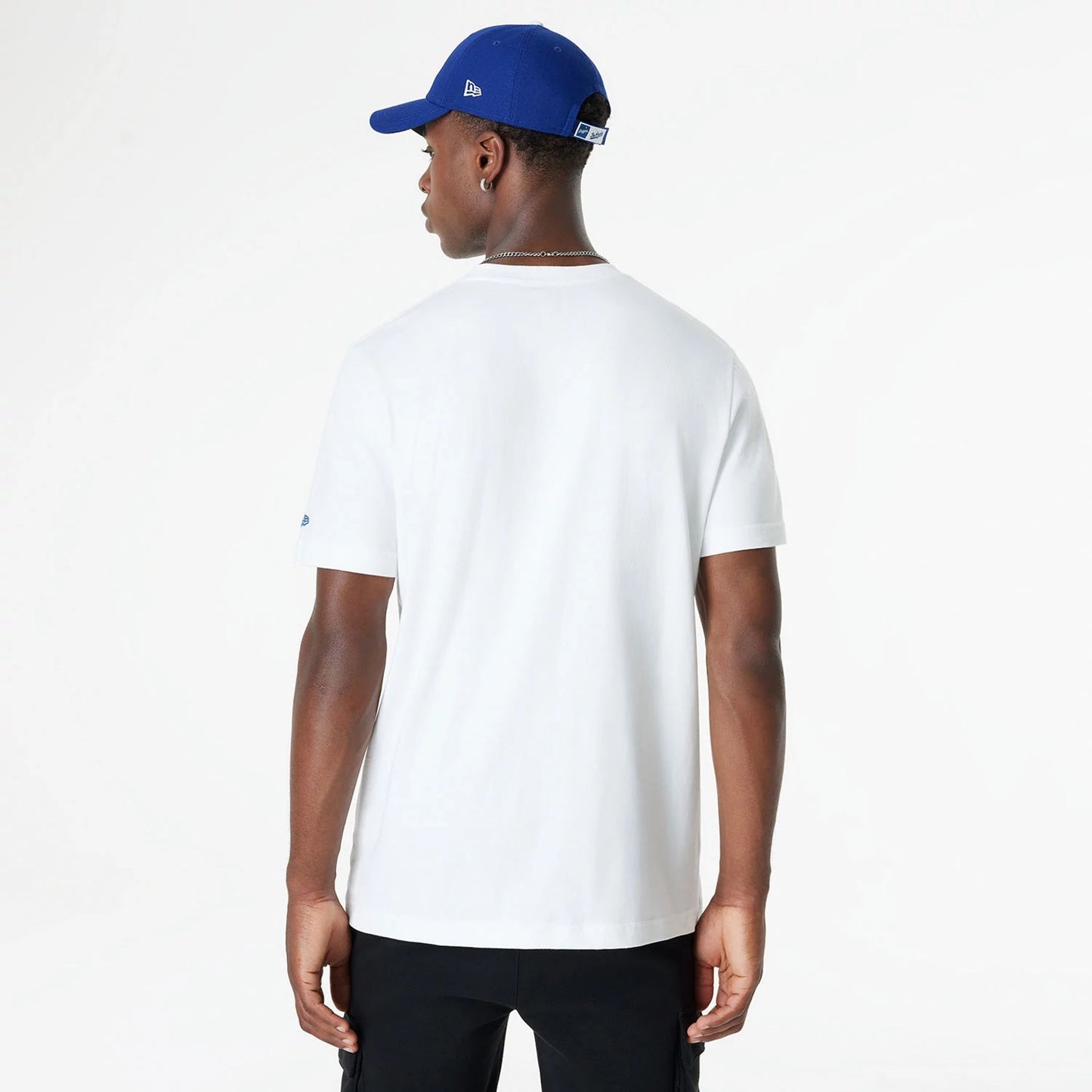 The Male model is wearing LA Dodgers Official Doodles White T-Shirt 2