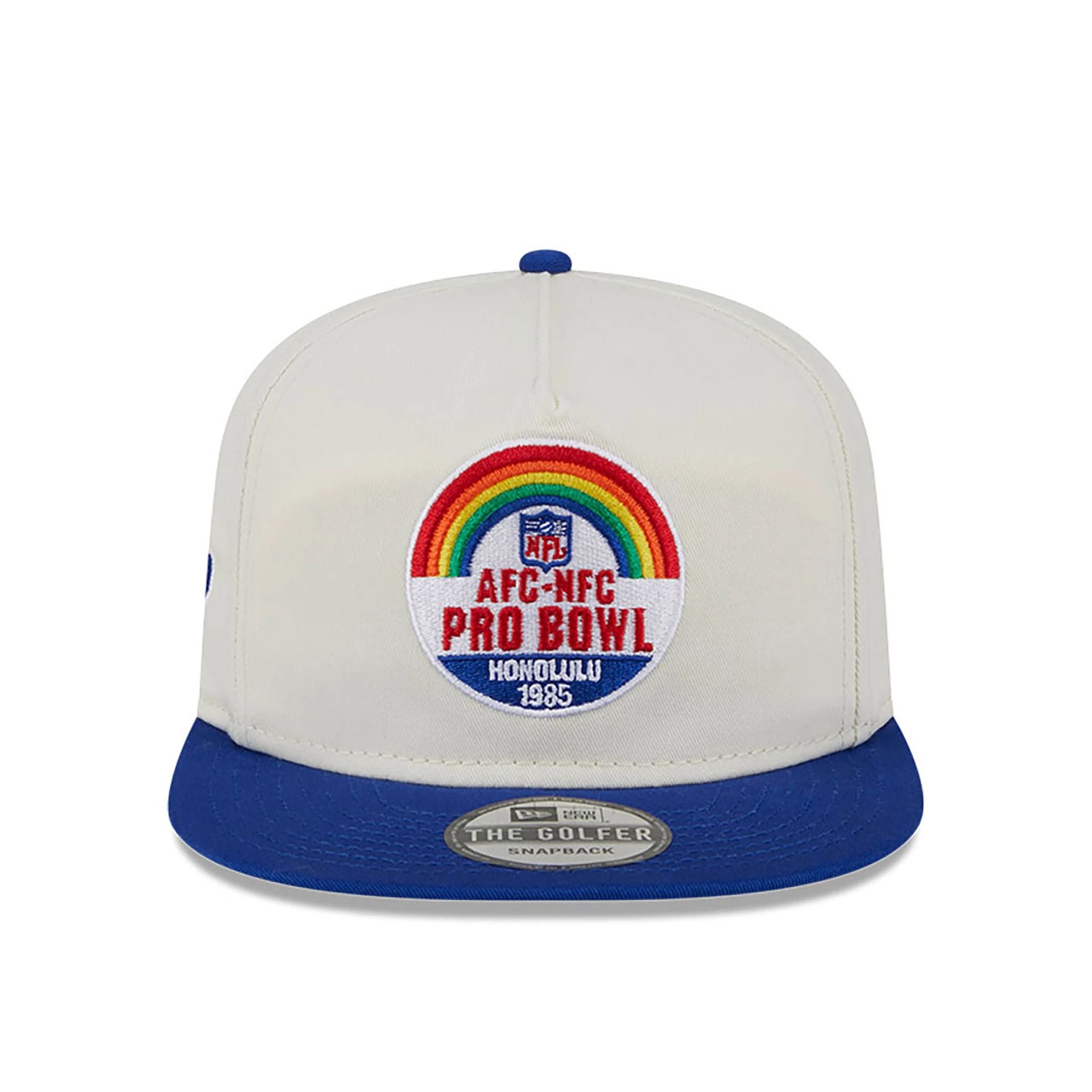 This is a Buffalo Bills Pro Bowl Patch White Golfer Cap 4