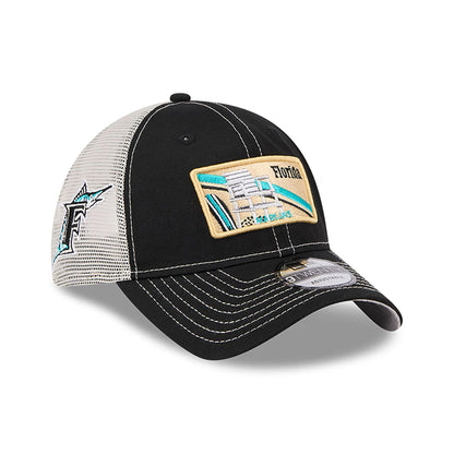 This is a Miami Marlins State Souvenir White 9TWENTY Adjustable Cap 1