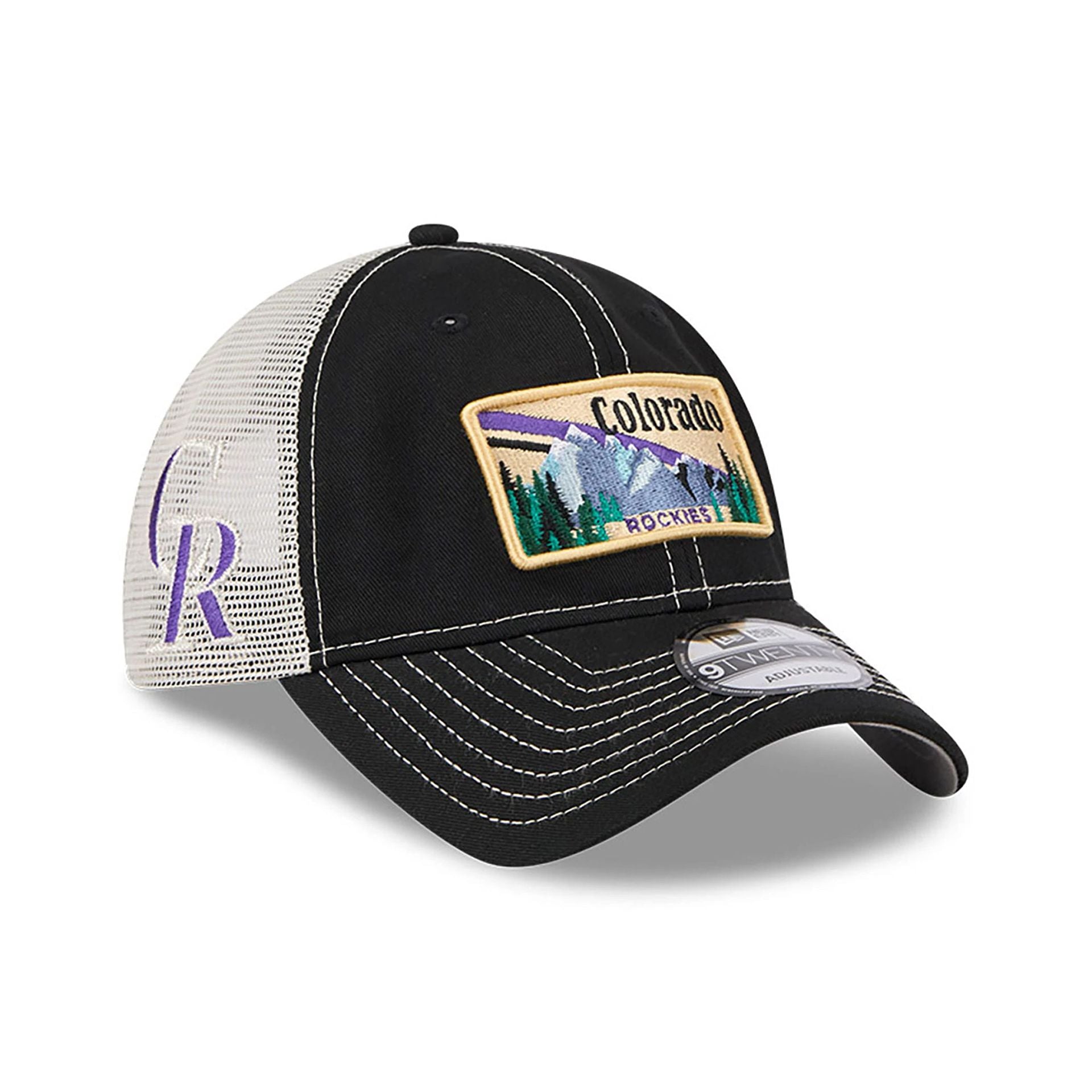 This is a Colorado Rockies State Souvenir White 9TWENTY Adjustable Cap 1