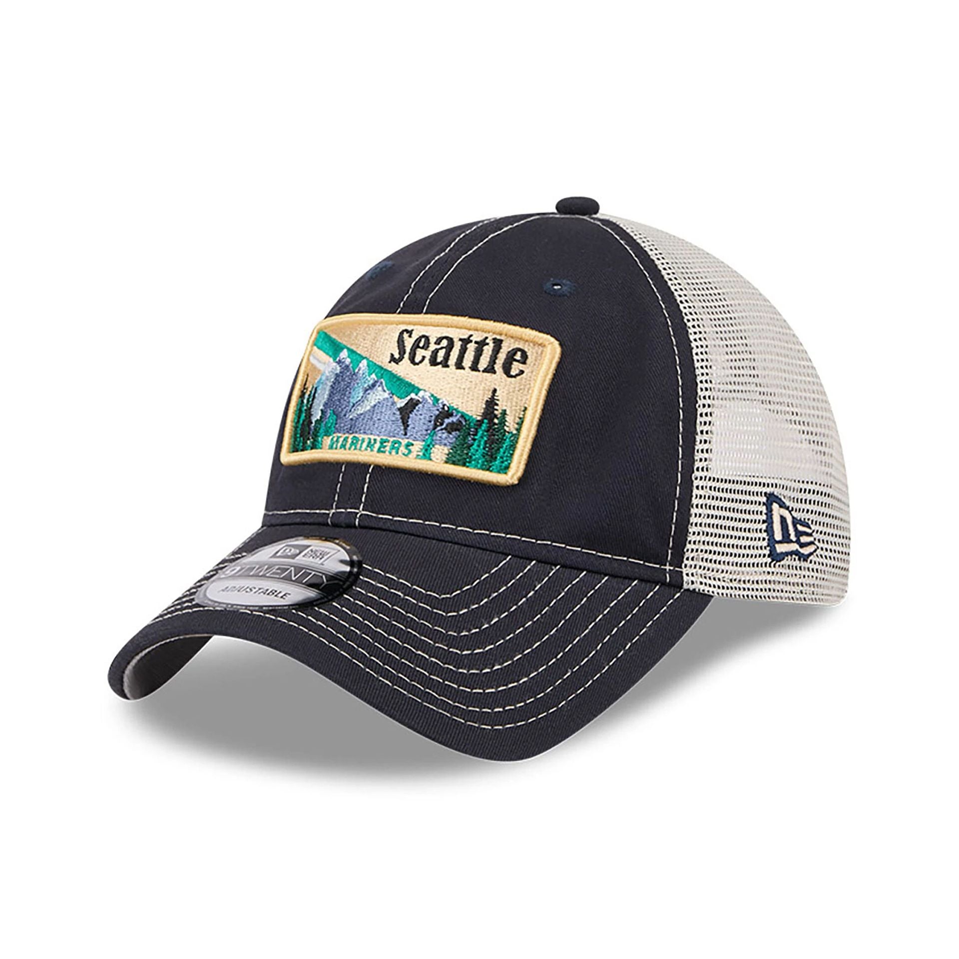 This is a Seattle Mariners State Souvenir White 9TWENTY Adjustable Cap 4