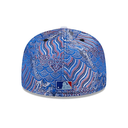 This is a San Diego Padres Wave Fill All Over Print Blue 59FIFTY Fitted Cap 5