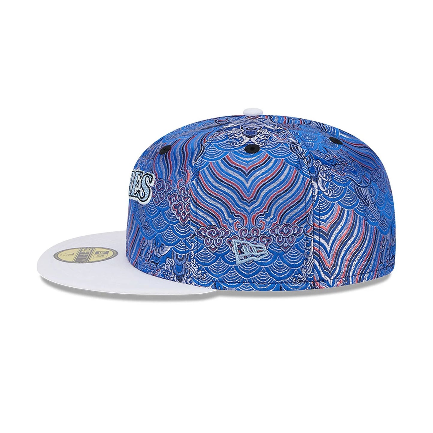 This is a San Diego Padres Wave Fill All Over Print Blue 59FIFTY Fitted Cap 7