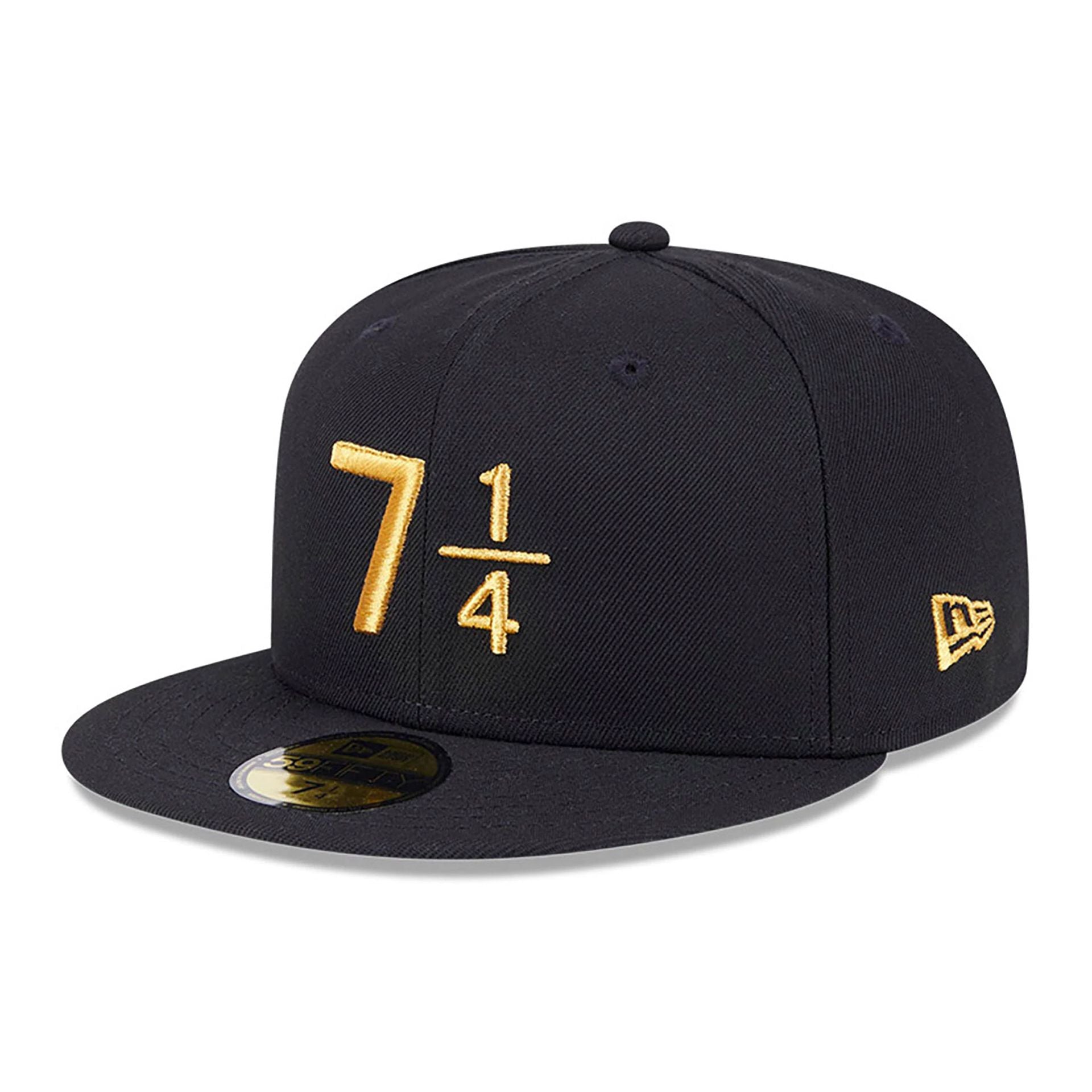 This is a New Era 59FIFTY Day 7 1/4 Black 59FIFTY Fitted Cap 1