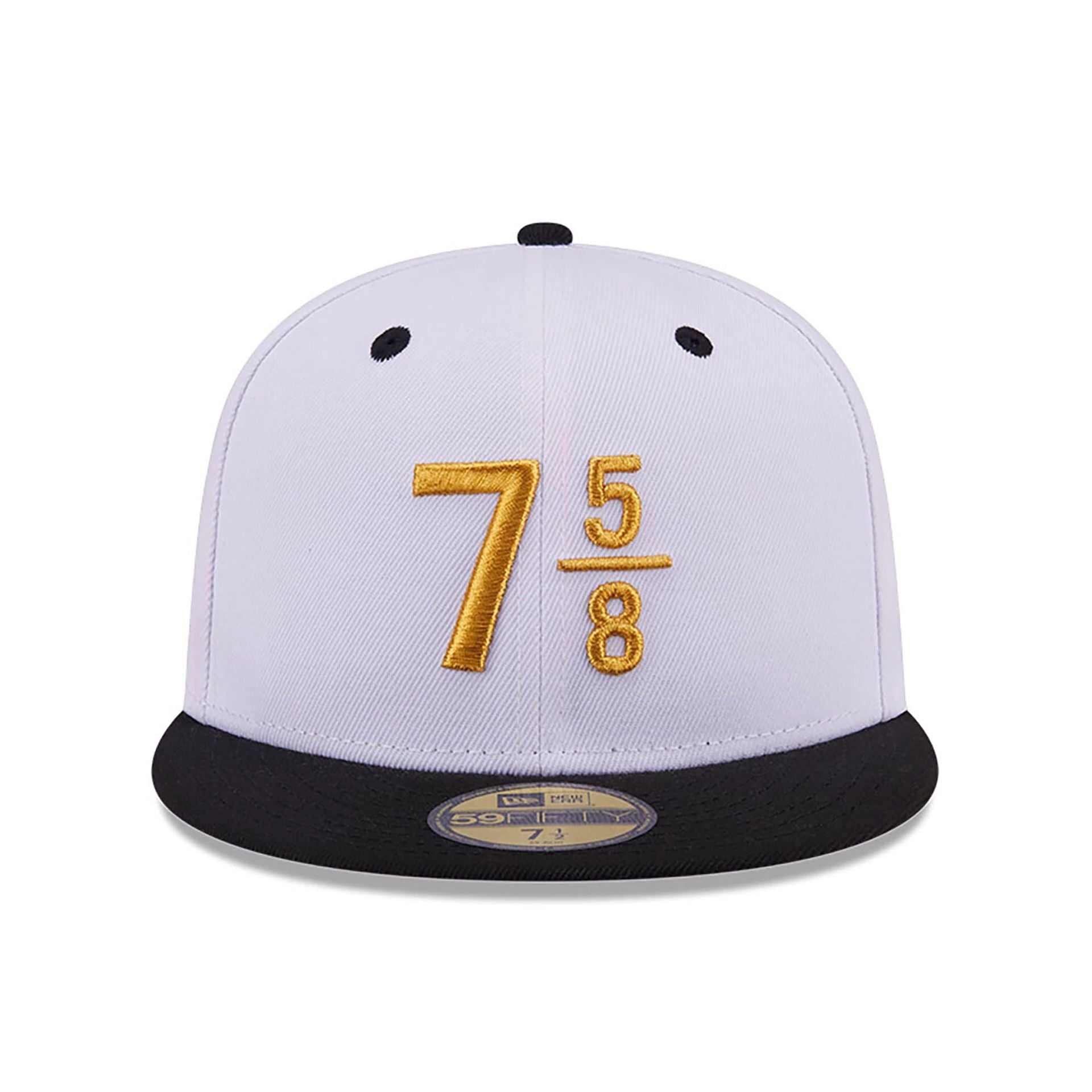 This is a New Era 59FIFTY Day 7 5/8 White 59FIFTY Fitted Cap 3