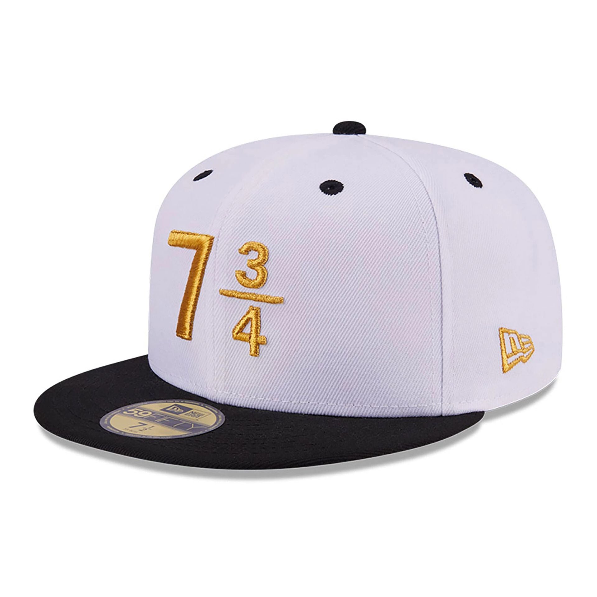 This is a New Era 59FIFTY Day 7 3/4 White 59FIFTY Fitted Cap 1