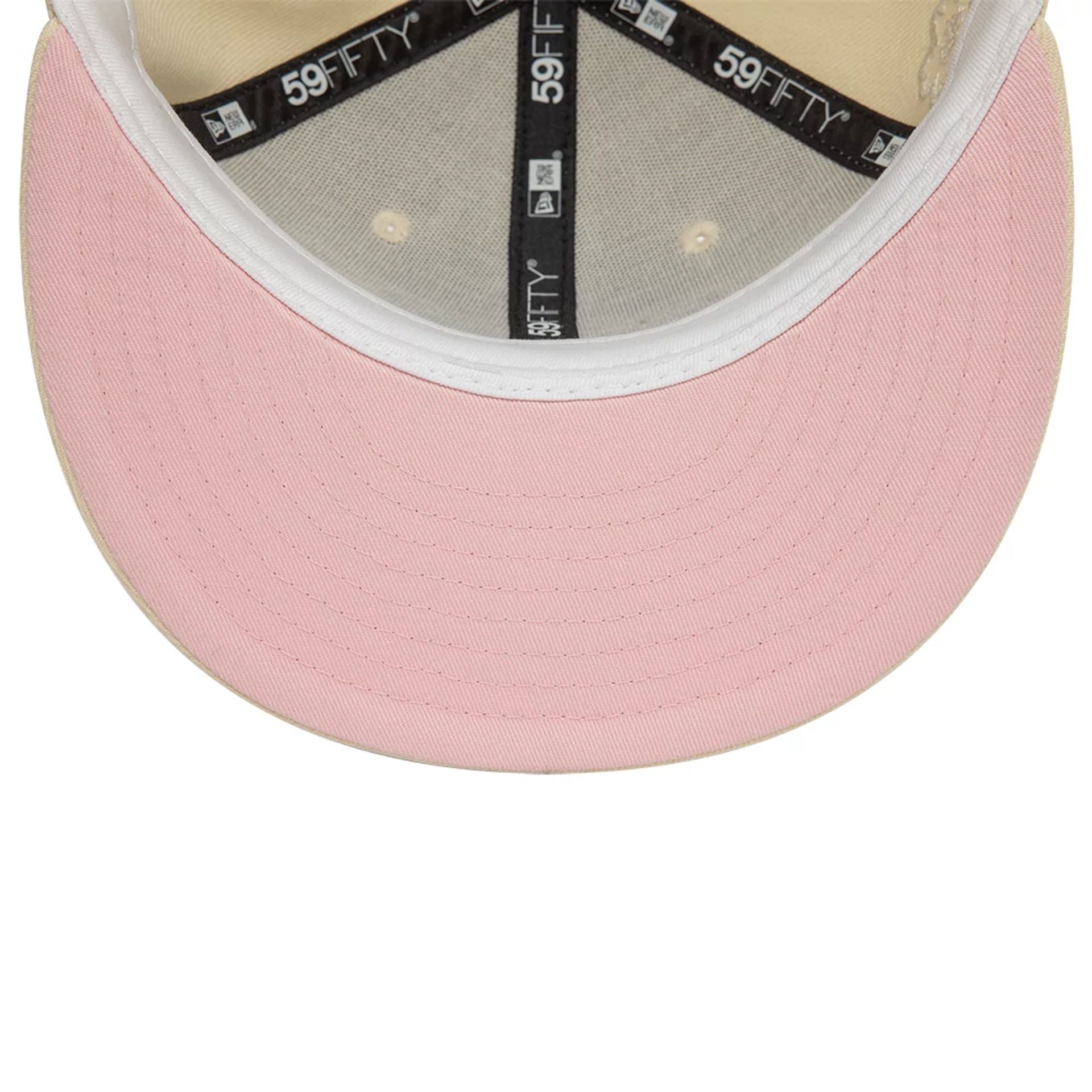 This is a New Era Cherry Blossom Cute Light Beige 59FIFTY Fitted Cap 2