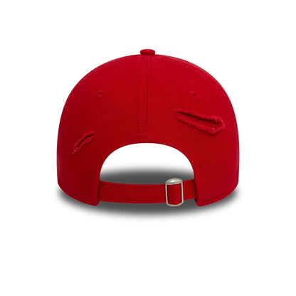 This is a San Francisco 49ers NFL Distressed Red 9TWENTY Adjustable Cap 4