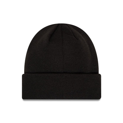 This is a AS Roma Tonal Black Cuff Knit Beanie Hat 2