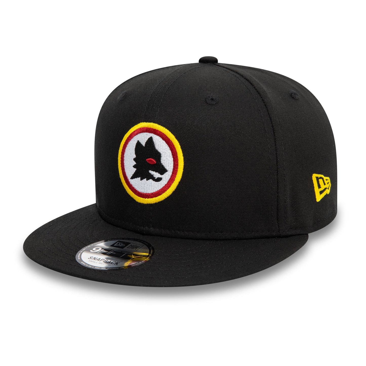 This is a AS Roma Lupetto Black 9FIFTY Snapback Cap 1