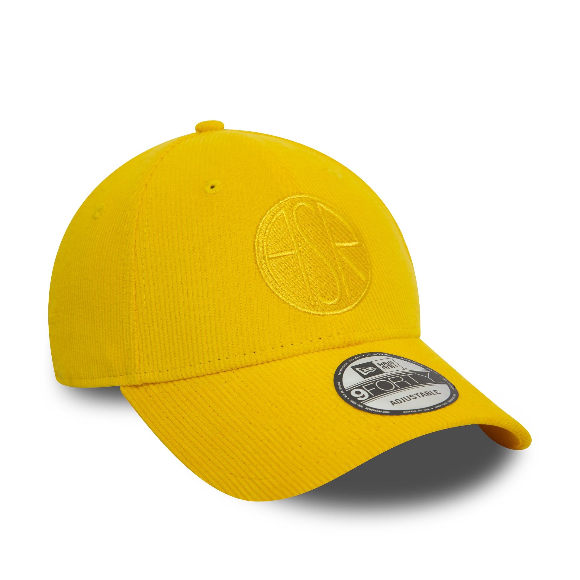 This is a AS Roma Cord Tonal Yellow 9FORTY Adjustable Cap 2