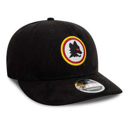 This is a AS Roma Suede Black Low Profile 9FIFTY Cap 3