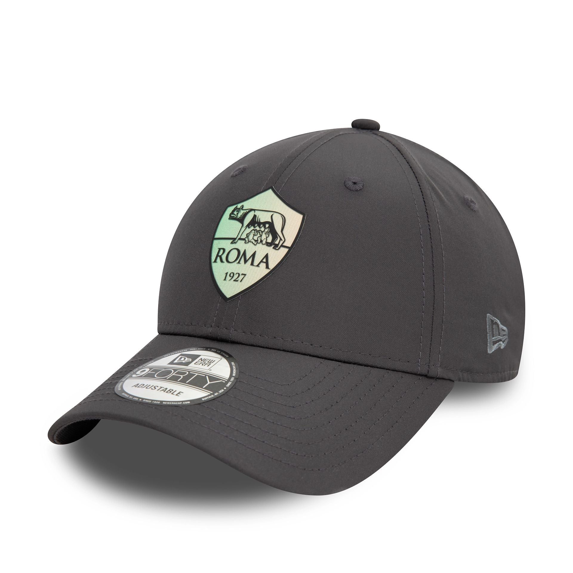 This is a AS Roma Iridescent Dark Grey 9FORTY Adjustable Cap 1