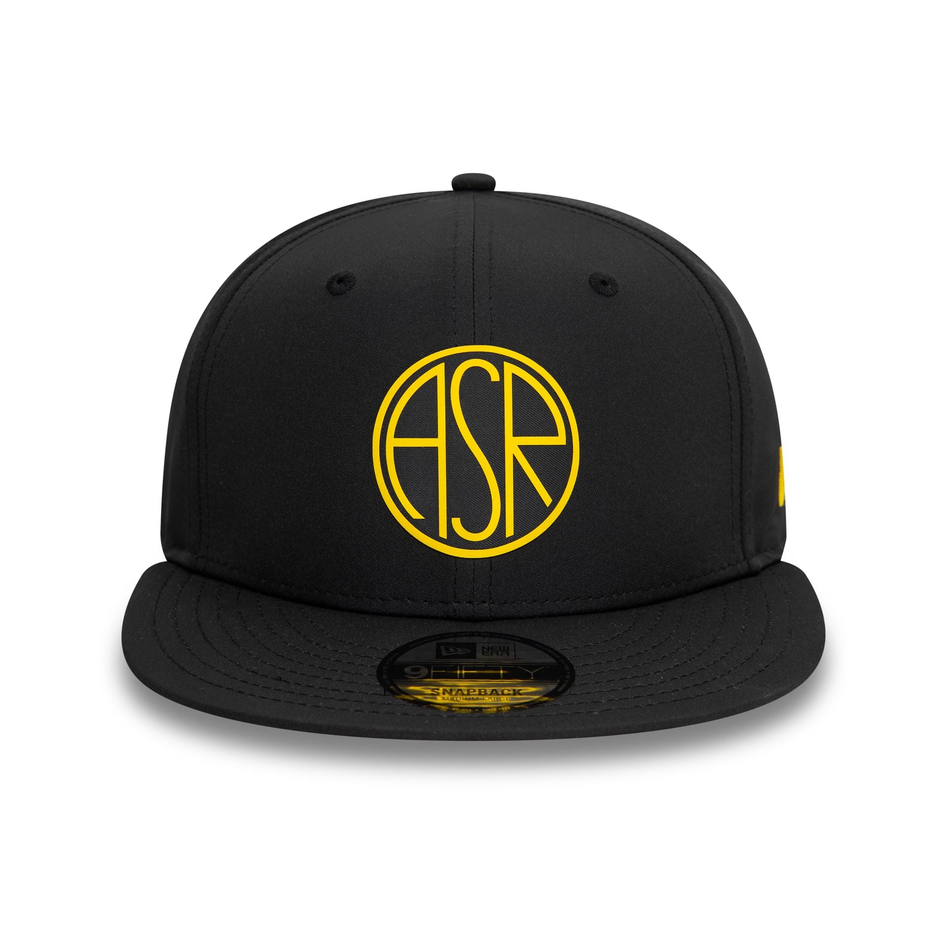 This is a AS Roma Featherweight Poly Black 9FIFTY Snapback Cap 2