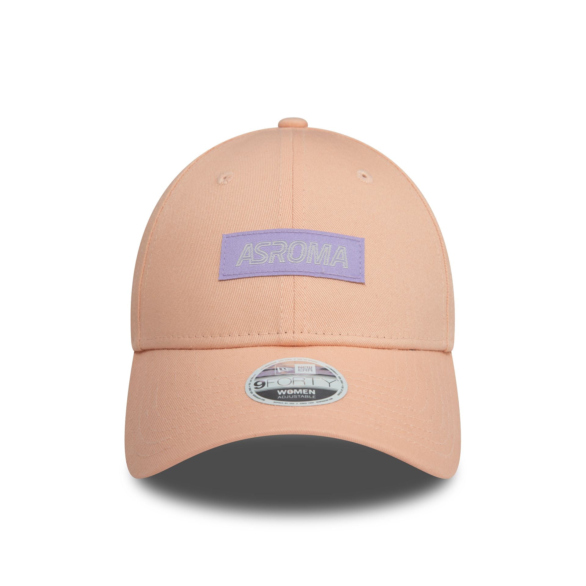 This is a AS Roma Womens Wordmark Pastel Pink 9FORTY Adjustable Cap 2