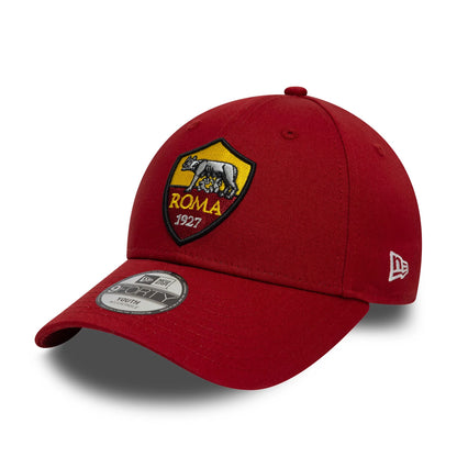 This is a AS Roma Kids Core Dark Red 9FORTY Adjustable Cap 1