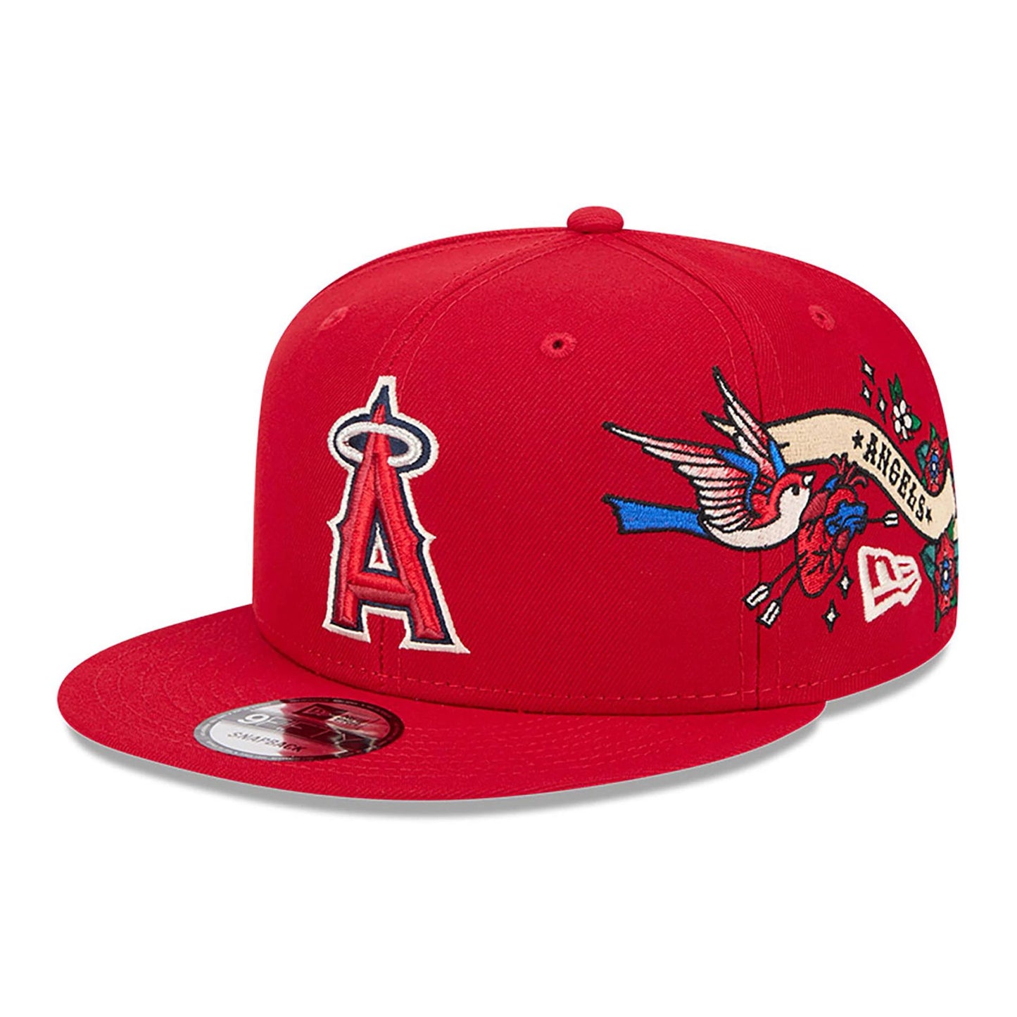 This is a LA Angels City Art Black 9FIFTY Snapback Cap 1