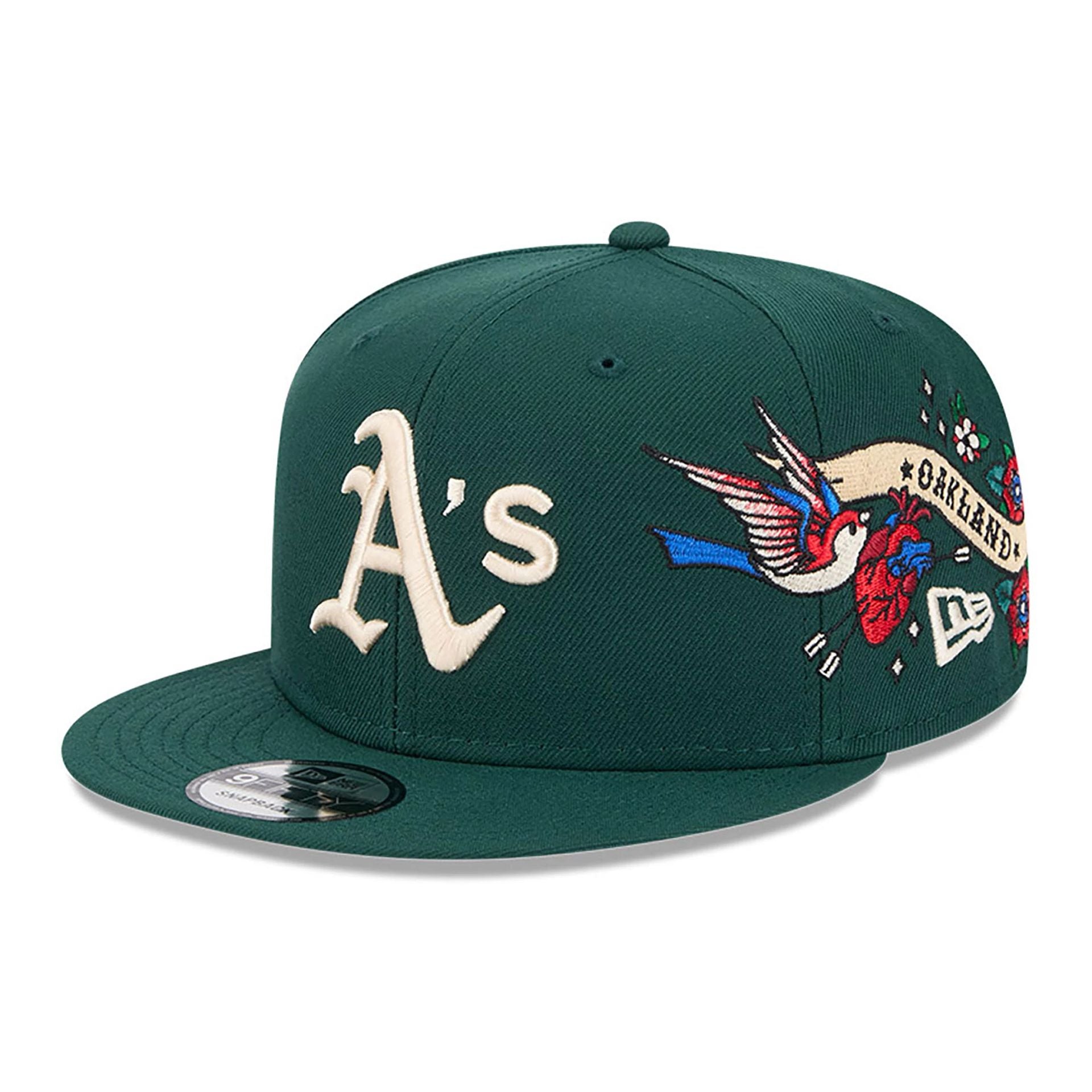 This is a Oakland Athletics City Art Green 9FIFTY Snapback Cap 1