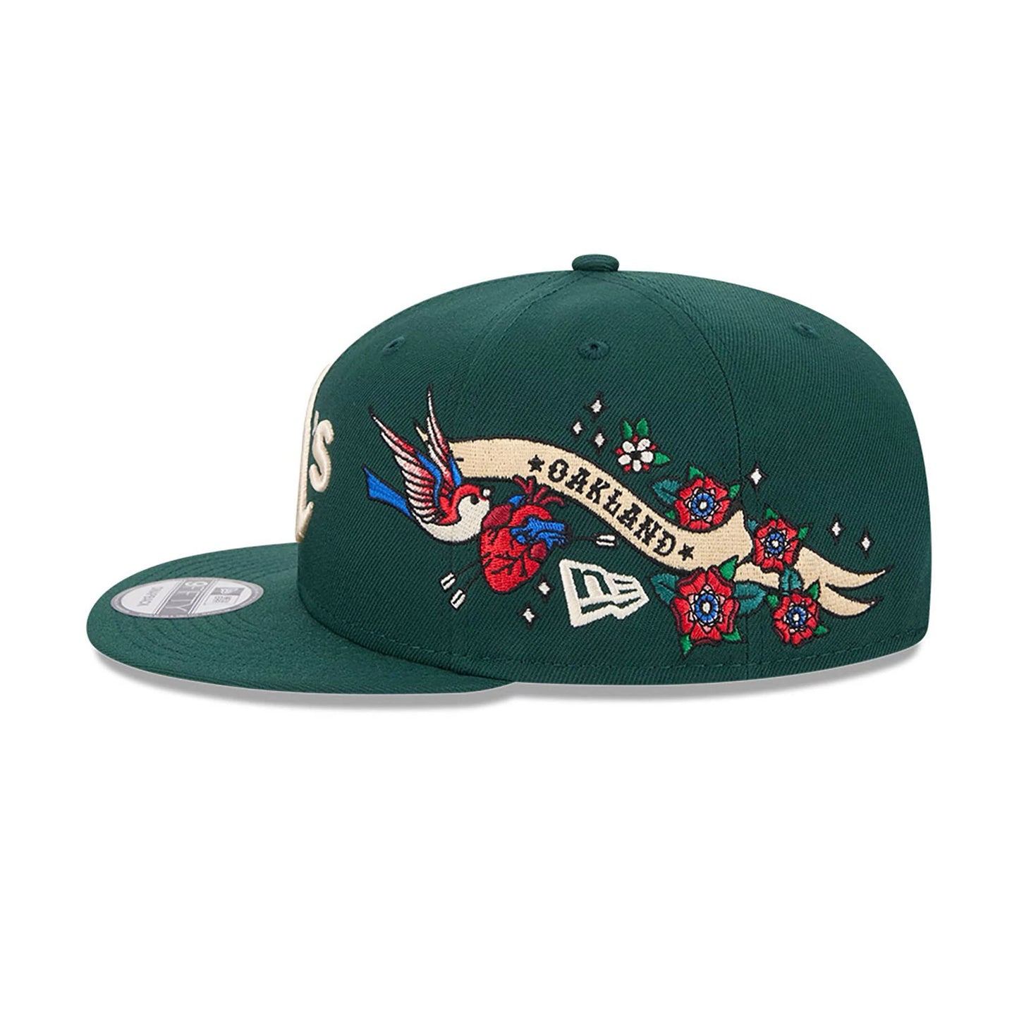 This is a Oakland Athletics City Art Black 9FIFTY Snapback Cap 7