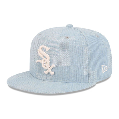 This is a Chicago White Sox Denim Patchwork Open Blue 9FIFTY Snapback Cap 1