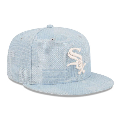 This is a Chicago White Sox Denim Patchwork Open Blue 9FIFTY Snapback Cap 4