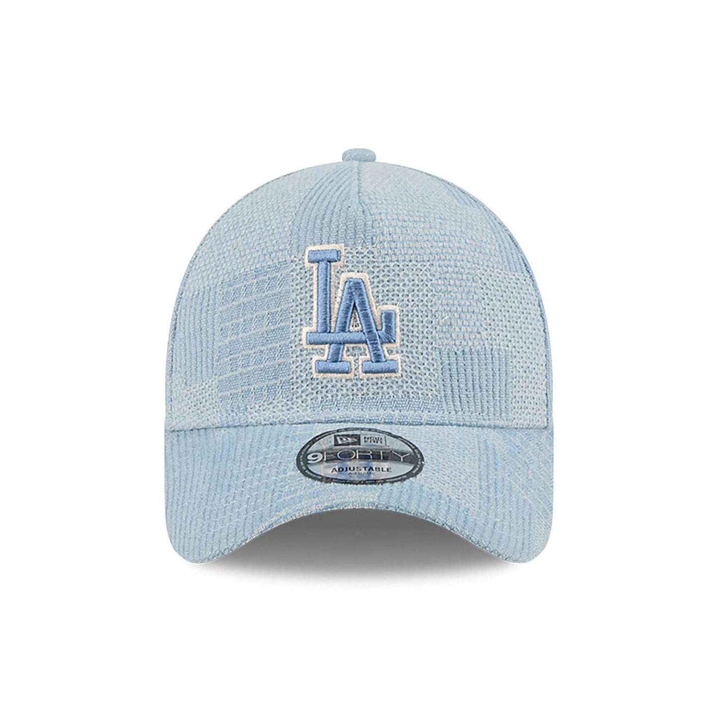 This is a LA Dodgers Logo Essentials Open Blue 9FORTY A-Frame Adjustable Cap 3