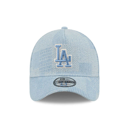 This is a LA Dodgers Logo Essentials Open Blue 9FORTY A-Frame Adjustable Cap 3