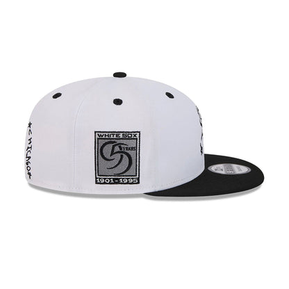 This is a Chicago White Sox Official Doodles White 9FIFTY Snapback Cap 6