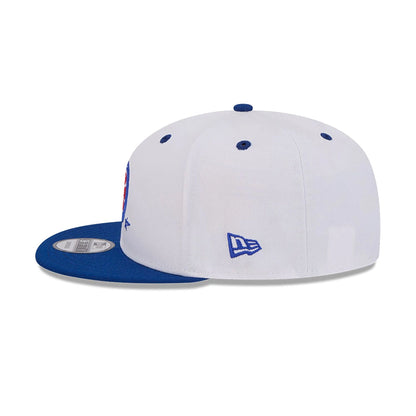 This is a Chicago Cubs Official Doodles White 9FIFTY Snapback Cap 7