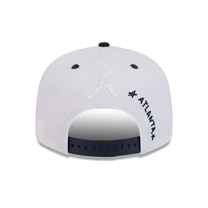 This is a Atlanta Braves Official Doodles White 9FIFTY Snapback Cap 4