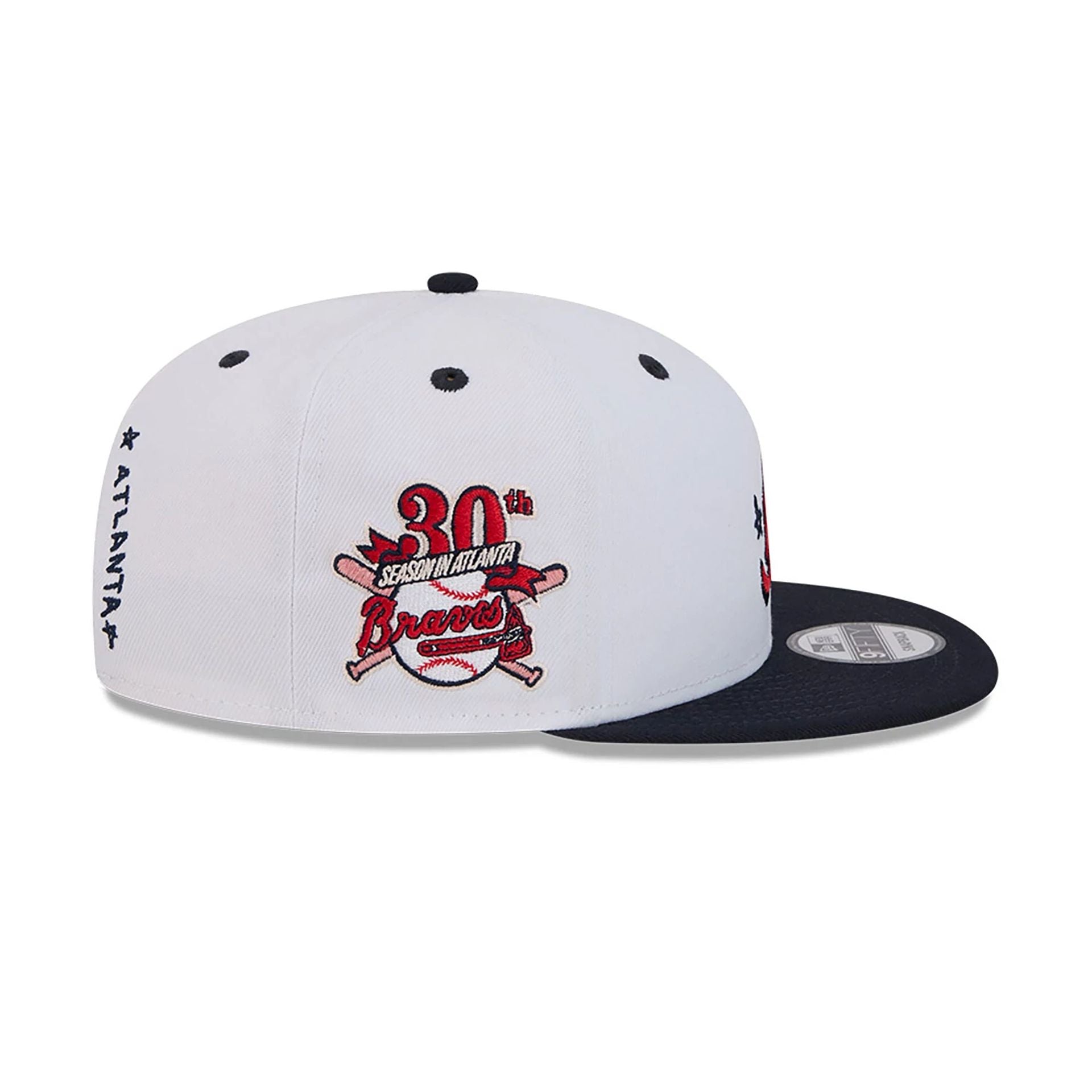 This is a Atlanta Braves Official Doodles White 9FIFTY Snapback Cap 5