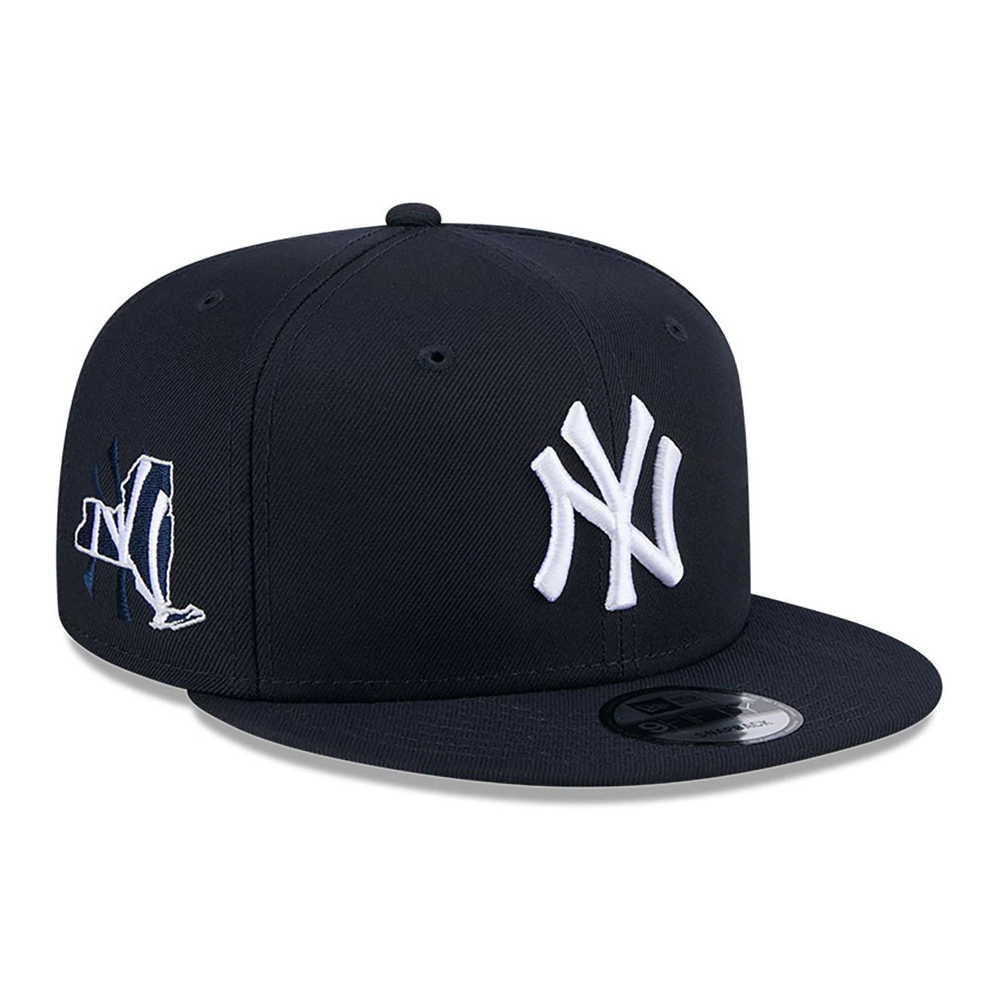 This is a New York Yankees State Outline Navy 9FIFTY Snapback Cap 1