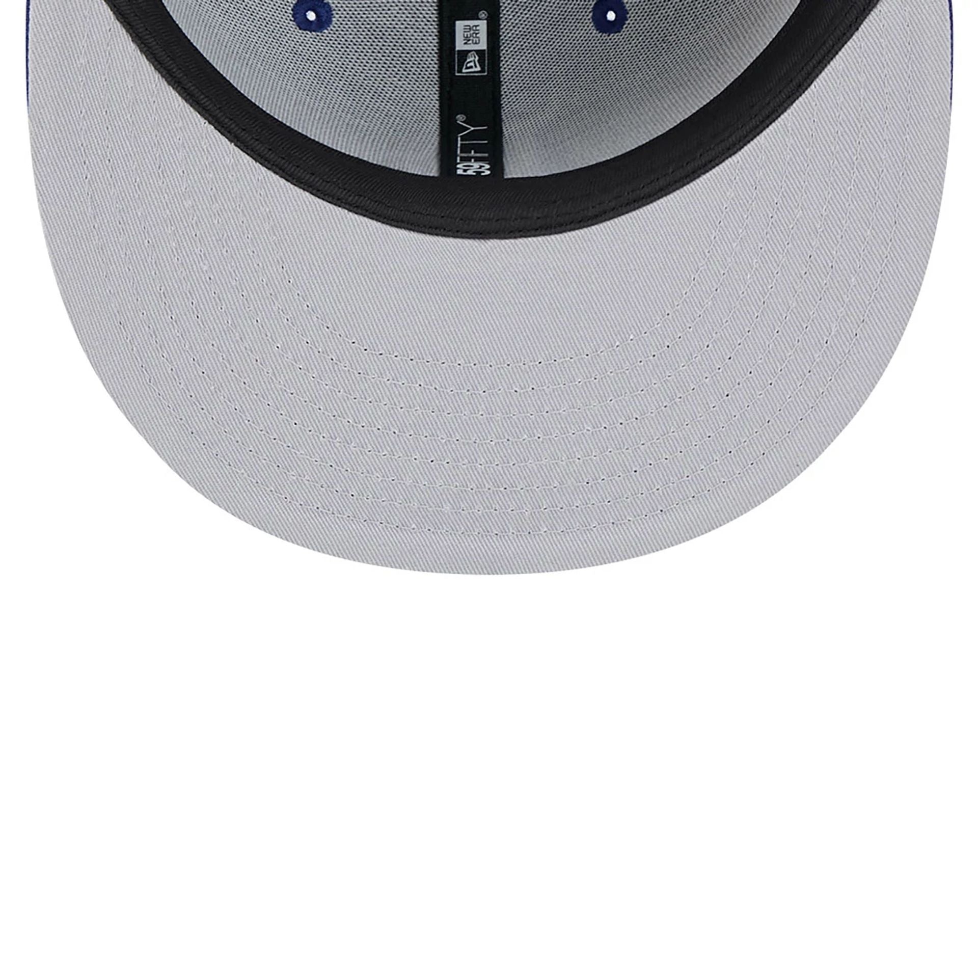 This is a LA Dodgers Team Verbiage Dark Blue 59FIFTY Fitted Cap 2