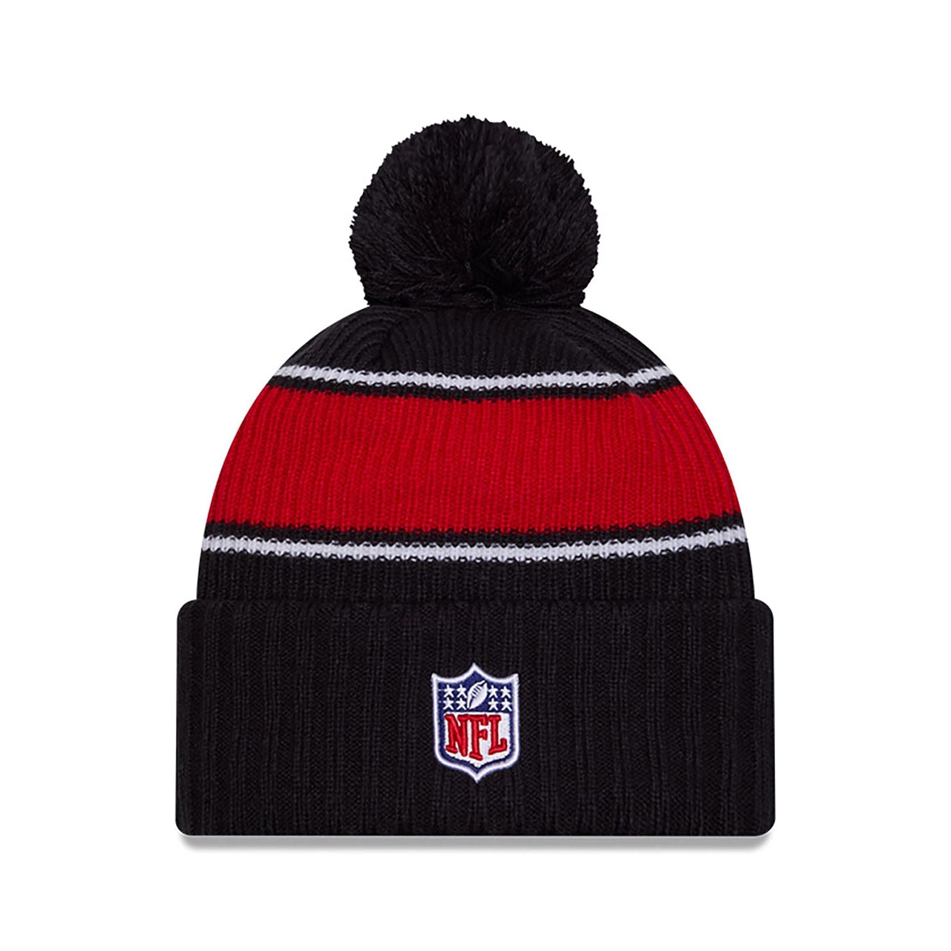 This is a Houston Texans NFL Sideline 2024 Navy Sport Knit Beanie Hat 2