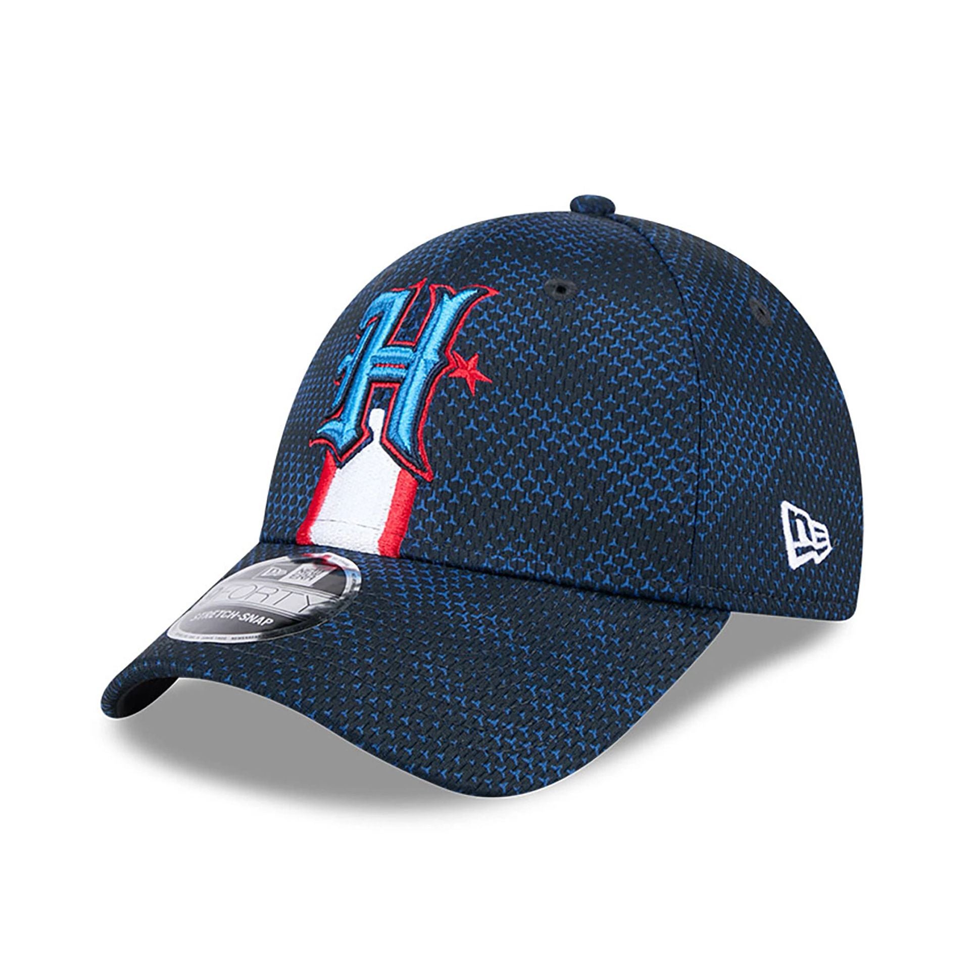 This is a Houston Texans NFL Sideline Navy 9FORTY Stretch Snap Cap 1