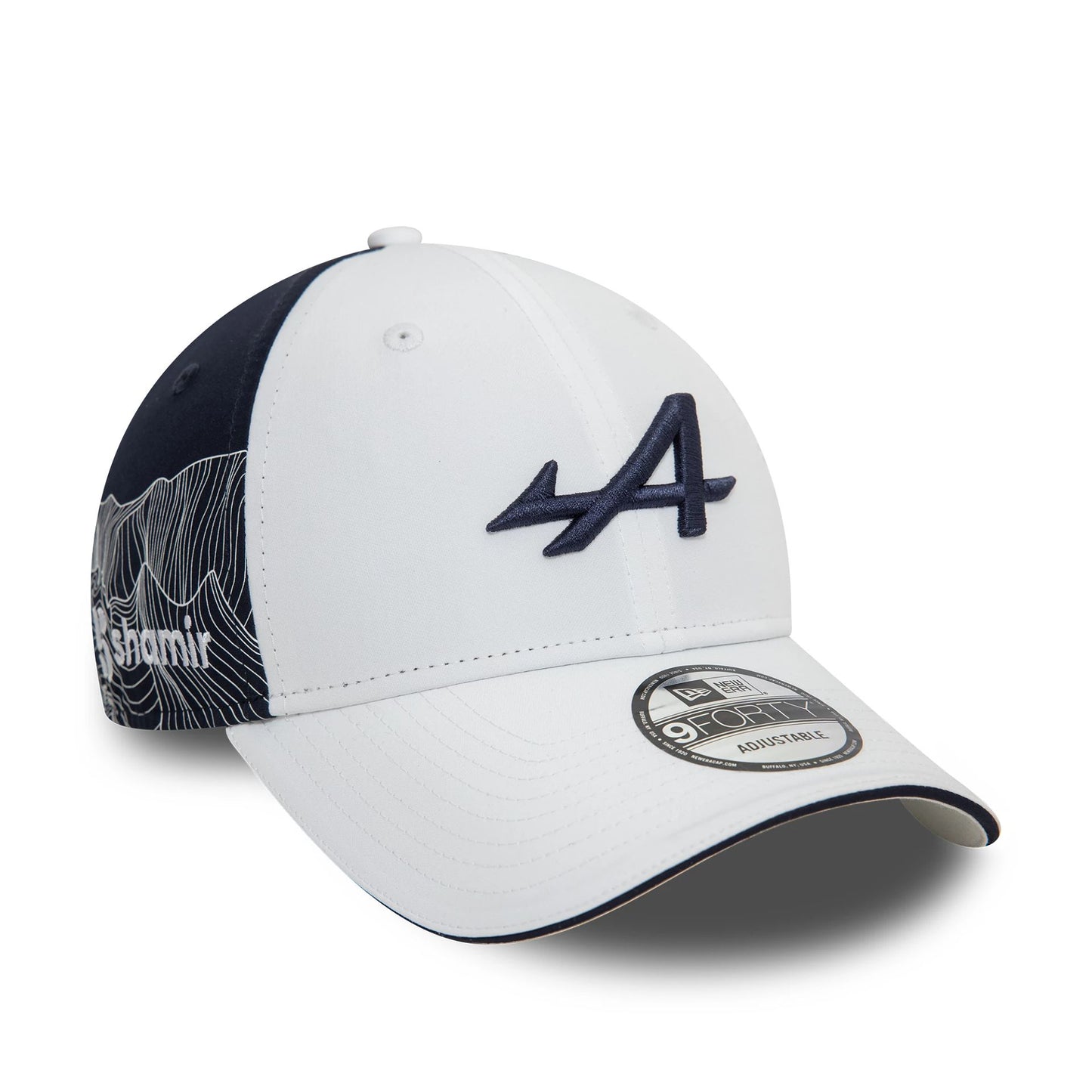 This is a Alpine Racing E Sport White 9FORTY Adjustable Cap 3