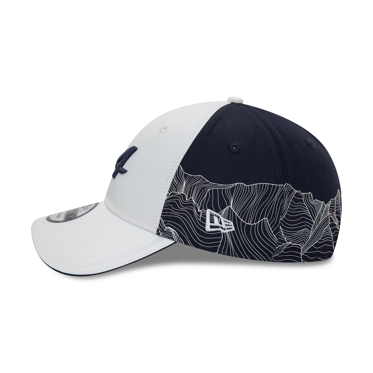 This is a Alpine Racing E Sport White 9FORTY Adjustable Cap 6