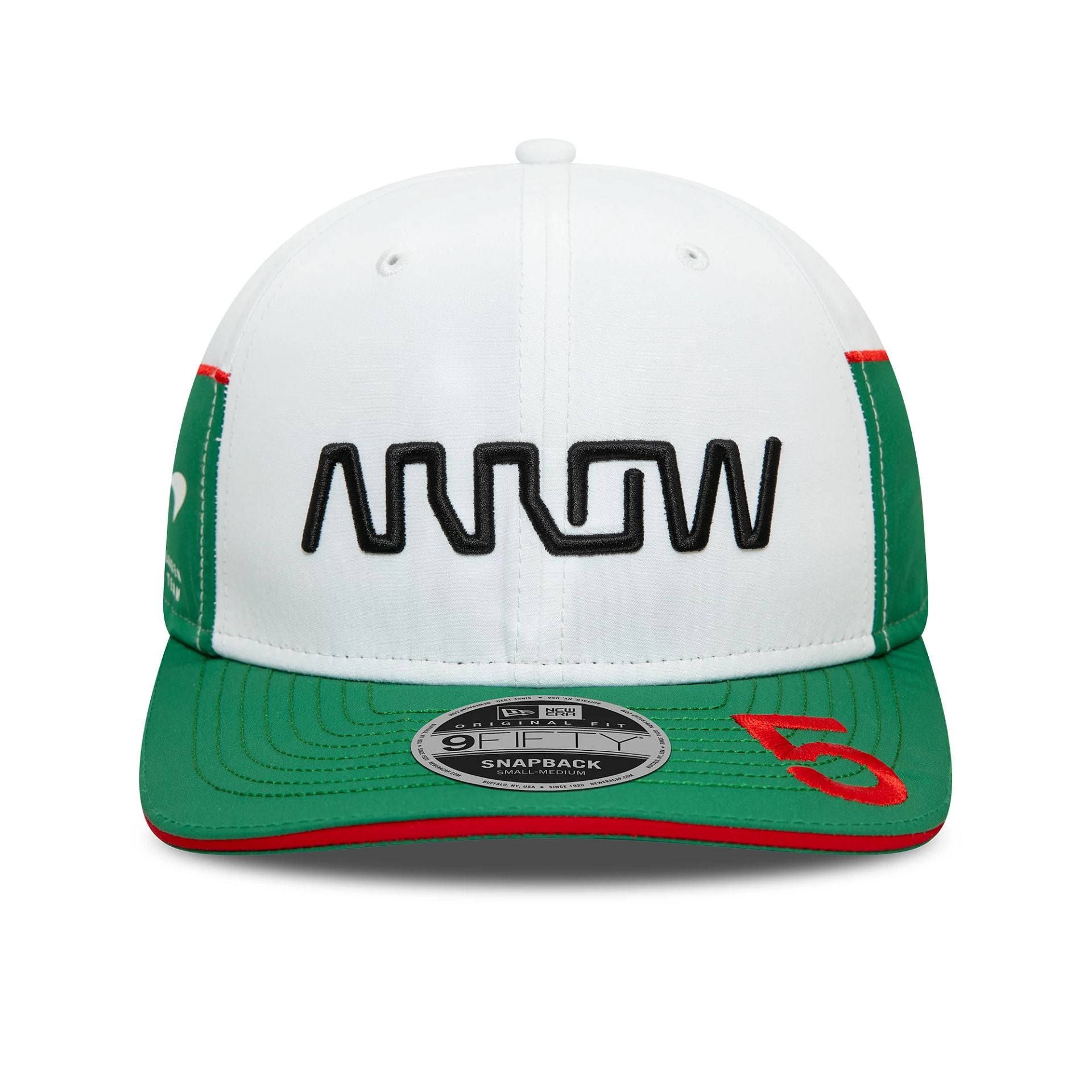 This is a McLaren Racing Arrow Indycar Patricio O'Ward White 9FIFTY Original Fit Snapback Cap 3